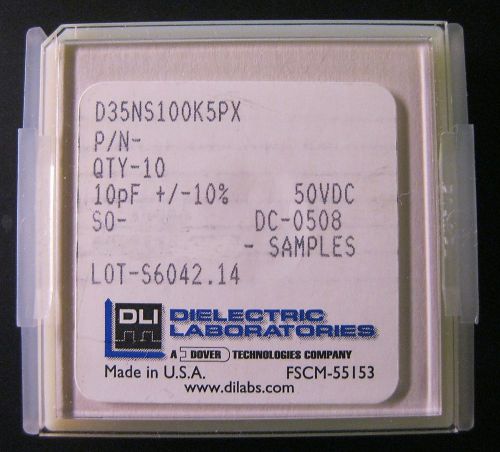 Dielectric Laboratories Single Layer Capacitors RF Microwave SLC 10pF+/-10%