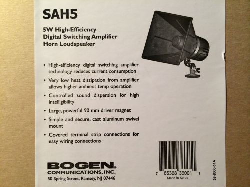 New bogen sah5-24v high-efficiency, digital switching, amplified horn for sale