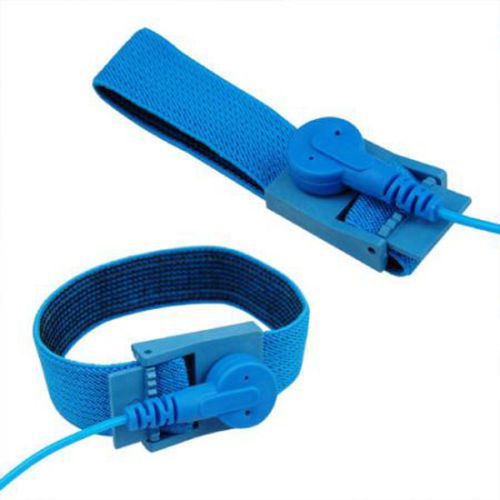 2 x anti static esd wrist strap wrist band adjustable ground bracelet electronic for sale
