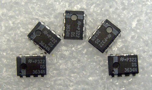 5 pcs - ds3634 dip-8,cmos dual peripheral drivers / ds3634n for sale