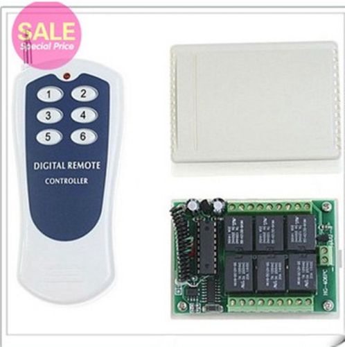 Dc 12v 6ch channel wireless rf remote control switch transmitter+ receiver for sale