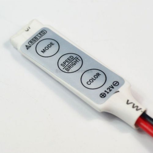 LED Mini RGB Controller Dimmer 12V 12A RGB 5050 3528 Flex Strip Light