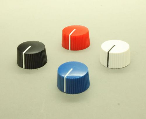 10 x effects pedal control knob 21mmdx12mmh for 1/4&#034; shaft - various colors for sale