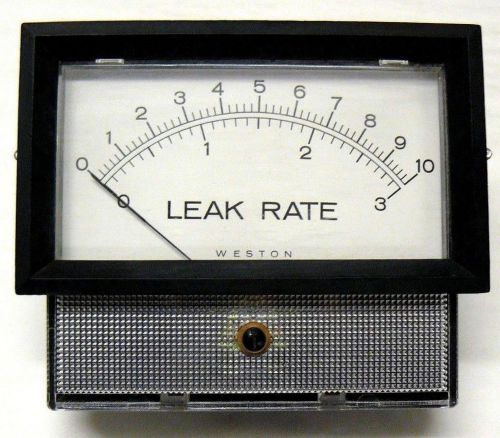 Weston leak rate panel mount gauge meter for sale