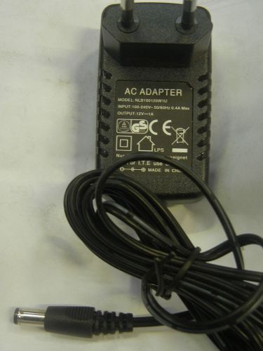 12v 1.0a power supply, europlug (type c) to type a barrel (2.1 x 5.5mm) (p1b34) for sale