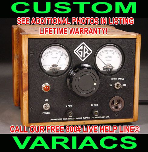 One-of-a-kind custom electronic test bench art vintage metered variac photos cd for sale