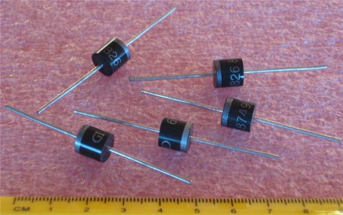 GI826 5 Amp 600V FAST SWITCHING PLASTIC RECTIFIER DIODE (Qty 5) ***NEW***