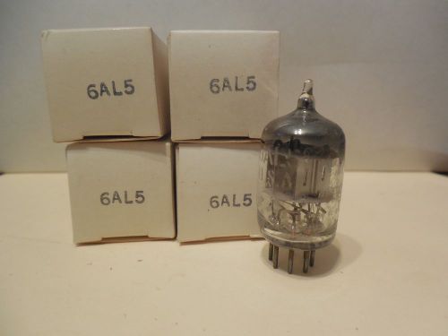 No name electronic electron vacuum tube 6al5 5 pin new in box for sale