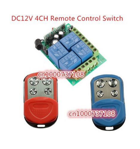 4ch wireless remote controller 12v switch 315mhz dc learning code remote switch