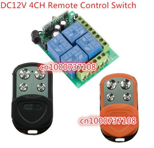 5x dc12v 4ch garage door remote control 4ch switch rf wireless remote control for sale
