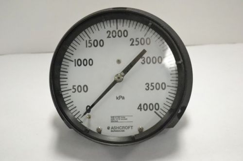 New ashcroft duragauge pressure 0-4000kpa 6in 1/4in gauge 200330 for sale