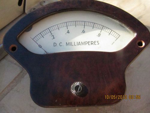 Vintage D.C. Milliamperes Needle Gauge 4 AR 228 Faux Woodgrain