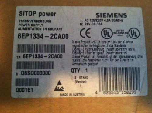 Siemens SITOP Power Supply 6EP1334-2CA00   NOS!!
