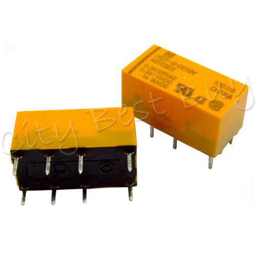 10 x ds2y-s-dc12v agy2323 nais 0.3a 1a 125vac 110vdc 30vdc 8 pins dpdt dip relay for sale