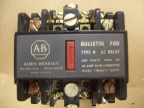 Allen Bradley A.B. 700-N 600A1 Relays 120-110 V Coil Bulletin 700
