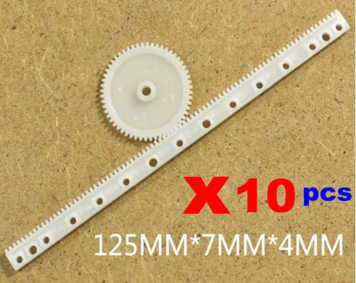 10 pcs x 0.5 modulus DIY Plastic rack pinion drive rod SN-Gear Rack