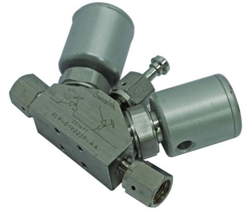 Swagelok nupro 6lv-d1v222p-aa dual bellows flow valve for sale