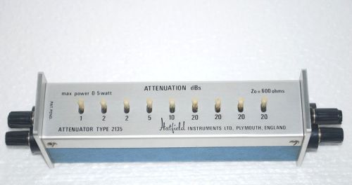 Hatfield Attenuator 600 ohms 0-100dB 1 dB steps Model 2135