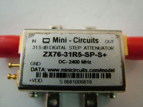 SERIAL CONTROL STEP ATTENUATOR MINI CIRCUITS DC-2400MHz ZX76-31R5-SP-S+