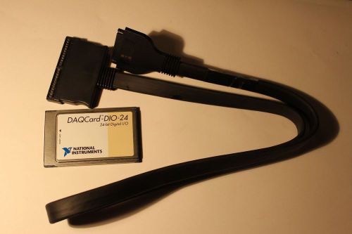 National Instruments DAQCard-DIO-24 PCMCIA NI DAQ Card, Digitial I/O w/ Cable