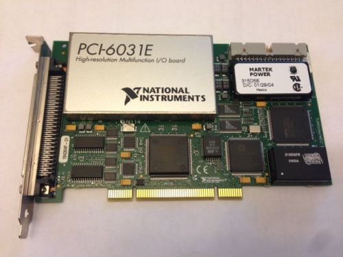 National instruments PCI Card 6031E Mutilfunction I/O board High Resolution