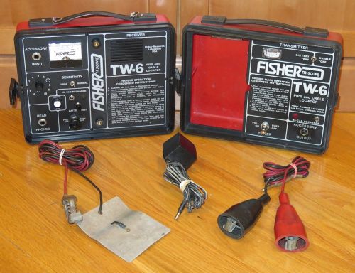 Fisher m-scope tw-6 split-box underground pipe &amp; cable locator for sale