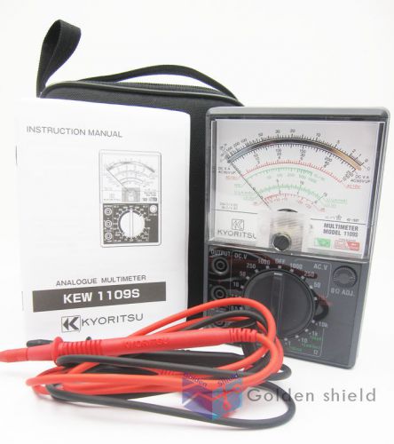 KYORITSU 1109S Analogue Multimeters with Carrying Case Brand New