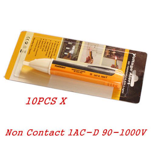 10pcs/lot Non Contact 1AC-D 90-1000V Voltage Alert Detector Pen Tester Meter AC