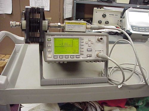 AGILENT HP E4418B EPM SERIES POWER METER - HP8481B POWER SENSOR AND CABLE/CASE