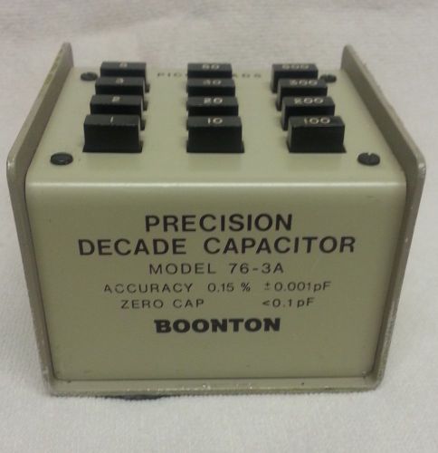 BOONTON 76-3A PRECISION DECADE CAPACITOR (1-500pF)