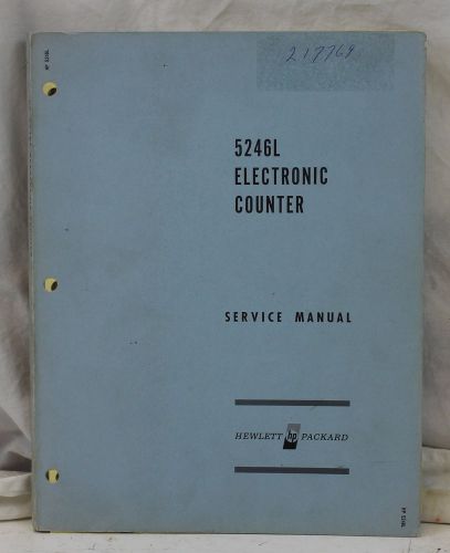 HP 5246L Electronic Counter Service Manual Agilent