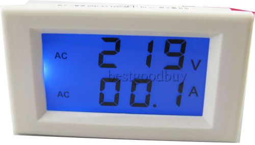 AC 80-300V/100A 2 display digital voltmeter ammeter voltage Current panel meters