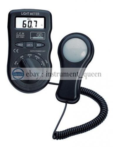 Brand CEM DT-1301 Pocket Light Meter 50,000 lux /Fc Max and Data Hold