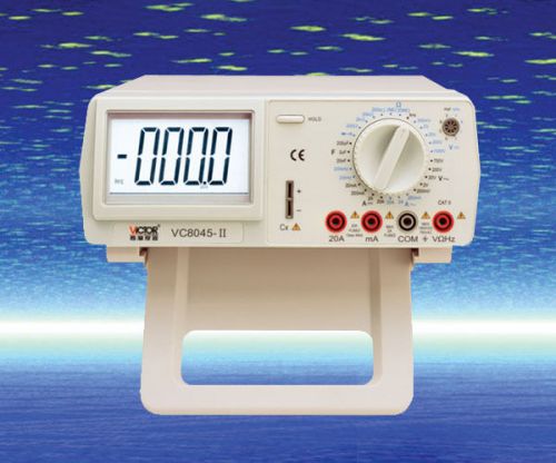 Vc8045ii digital dmm 4 2/1 true rms bench top multimeter dc ac ohm freq. tester for sale