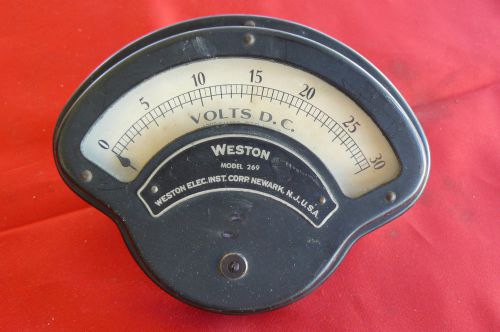Vintage weston voltage panel meter model 269 no. 84667 volts d.c. 626 for sale