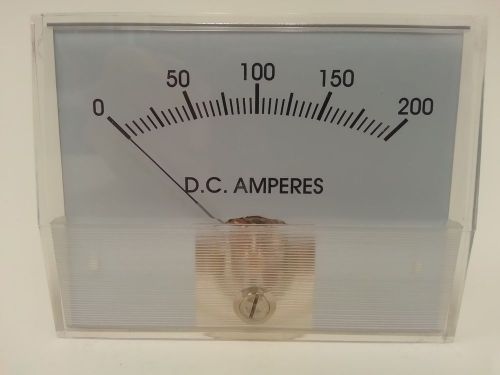 400707-002-     SALE   Box with 10 units       , Analog, DC Ammeter, 3.5&#034;, 0-200