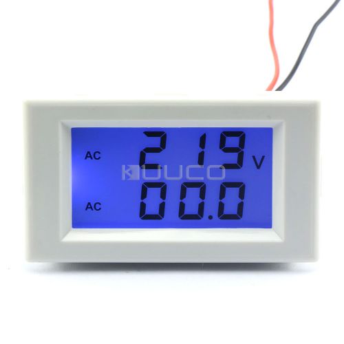 200-500V/50A AC Digital Volts Amps Meter+High Voltage Current Measurement Sensor