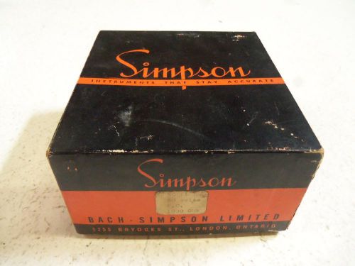SIMPSON MODEL 29 1-50 VOLTS 5143 PANEL METER *NEW IN BOX*