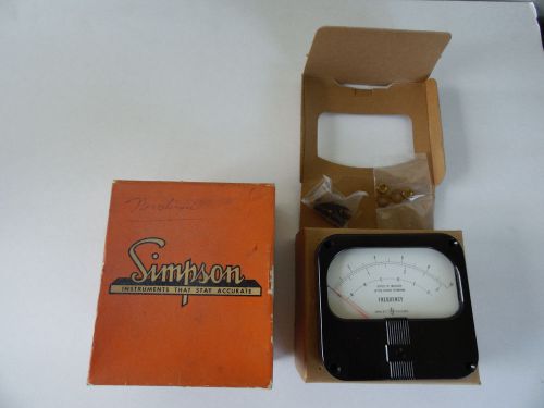 Vintage Simpson Hewlet Packard 4 1/2&#034; Panel Meter In Original Box Never Used