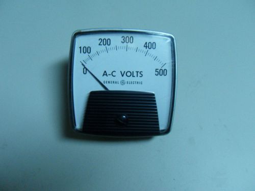 (N2-1) 1 NEW GENERAL ELECTRIC A0-91 METER 0-500 VOLTS