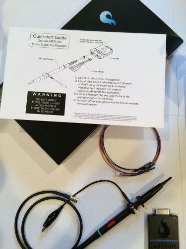 Portable oscium imso-104 1 analog+4 digital channel oscilloscope (50% off msrp!! for sale