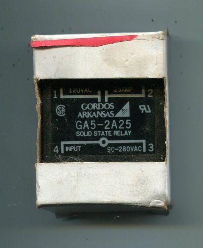 Gordos Arkansas GA5-2A25 Solid State Relay-90-280VAC-120VAC/25 Amp