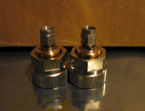 Omni spectra apc-7 7mm to sma male adapter connector pair for sale