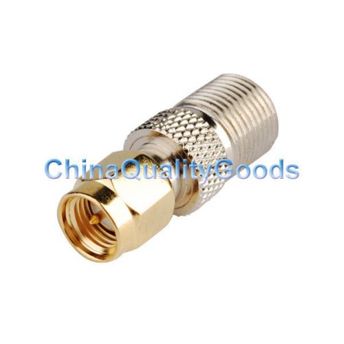Sma-f adapter sma male plug to f female straight rf coax adapter connector for sale