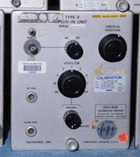 Tektronix 500 series oscilloscope plug-in K FCR from Ames NASA