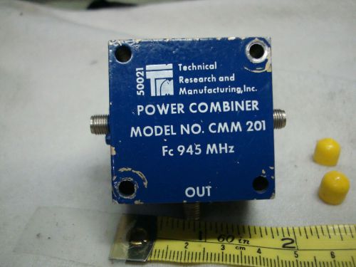 TRM POWER COMBINER MODEL CMM201 2 TO 1 POWER Fc 945 MHz SMA-F CONNECTORS