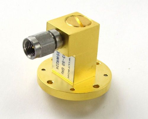 Wiltron/Anritsu 35WR22K Waveguide to Coaxial Adapter WR22 to K(m) Connector NEW