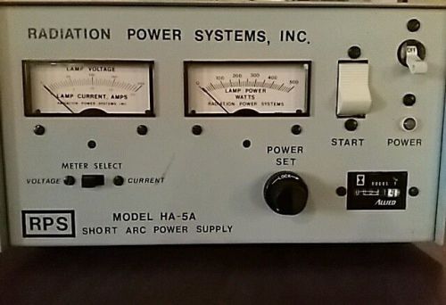 Radiation Power Systems HA-5A Short Arc Lamp Power Supply