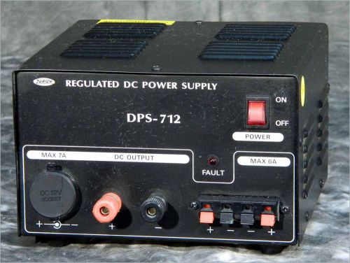 Zurich dps-712 regulated dc power supply, 13.8vdc and 7a amps max output for sale