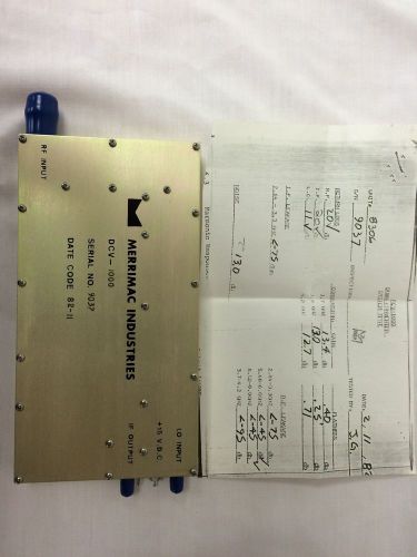electronics components, TVRO Down Converter 3.7-4.2 GHz to 880Mhz,DCV-1000 1982